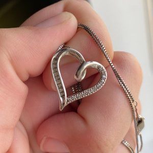 Diamond Heart Pendant Necklace